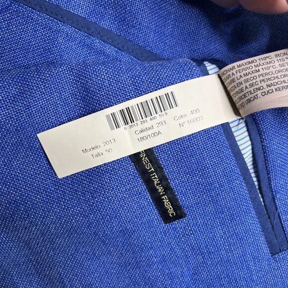 Mossimo Dutti Mens Blue Long Sleeve Two Button Style Pant Suit Blazer Size 40 - Picture 10 of 15